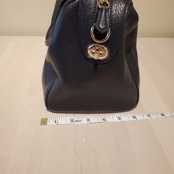 NWOT Authentic Coach Black leather Satchel Bag - Picture 6 of 16